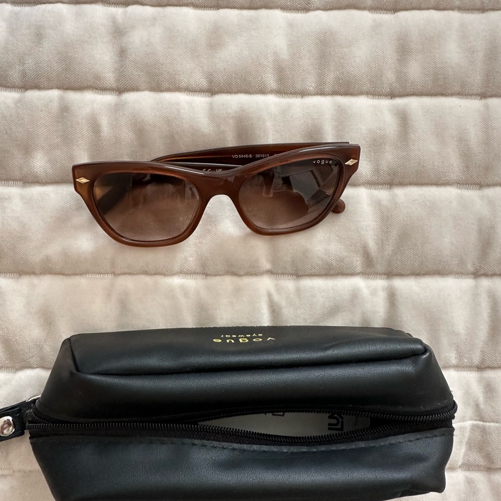 Vogue Eyewear Brown Sunglasses with Case
